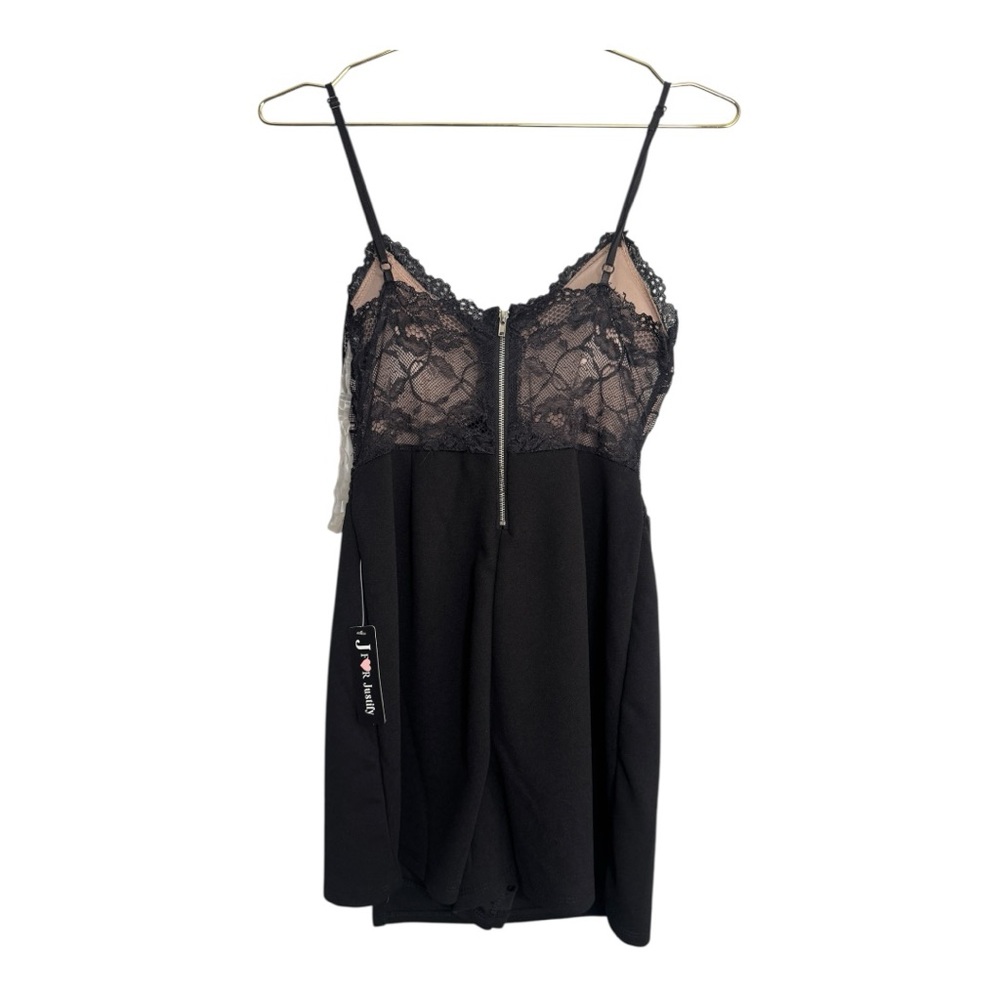 Women’s Black Lace Romper - Picture 2 of 13